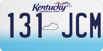 KY license plate 131JCM