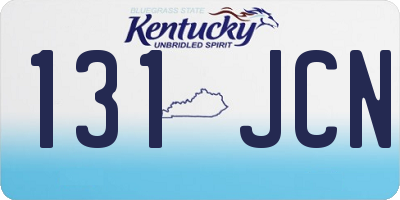 KY license plate 131JCN