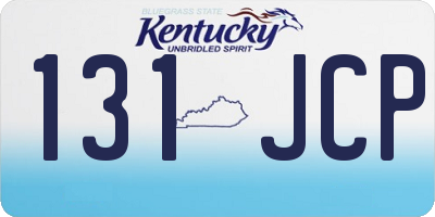 KY license plate 131JCP