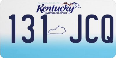 KY license plate 131JCQ
