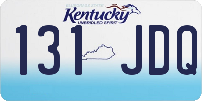 KY license plate 131JDQ