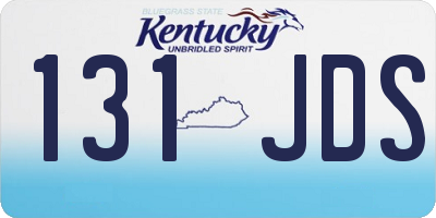 KY license plate 131JDS