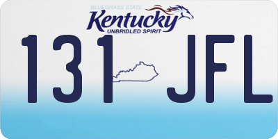 KY license plate 131JFL