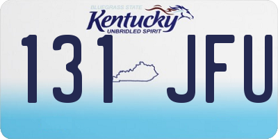 KY license plate 131JFU