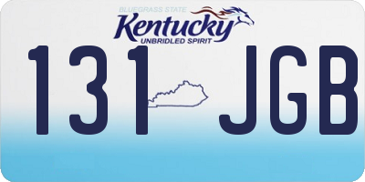 KY license plate 131JGB