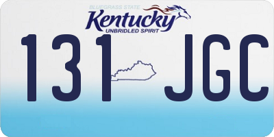 KY license plate 131JGC