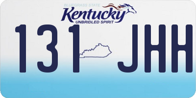 KY license plate 131JHH