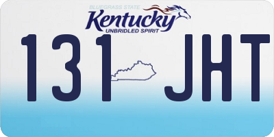 KY license plate 131JHT