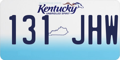 KY license plate 131JHW