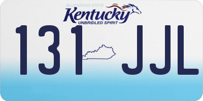 KY license plate 131JJL