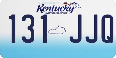 KY license plate 131JJQ
