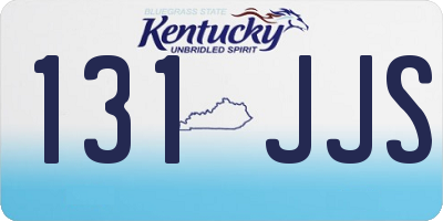 KY license plate 131JJS