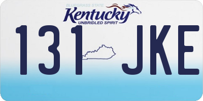 KY license plate 131JKE