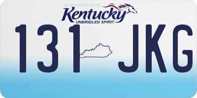 KY license plate 131JKG
