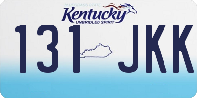KY license plate 131JKK