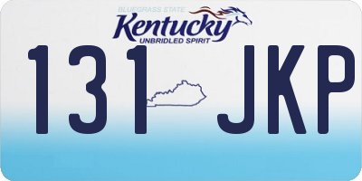 KY license plate 131JKP