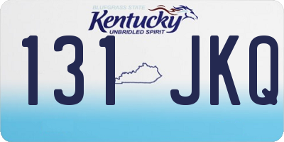 KY license plate 131JKQ