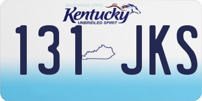 KY license plate 131JKS