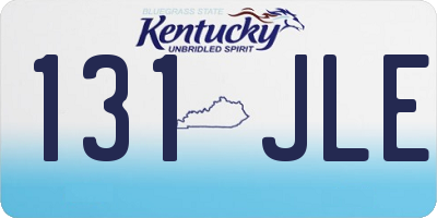 KY license plate 131JLE