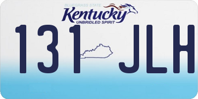KY license plate 131JLH