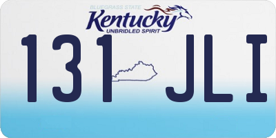 KY license plate 131JLI