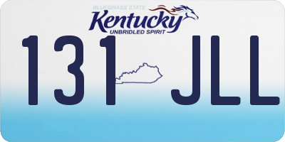 KY license plate 131JLL