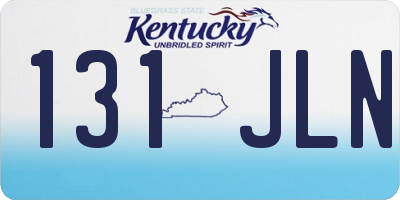 KY license plate 131JLN