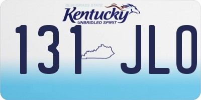 KY license plate 131JLO
