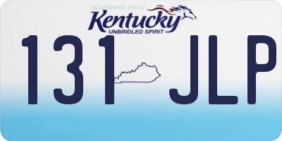 KY license plate 131JLP
