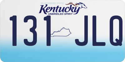 KY license plate 131JLQ