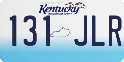 KY license plate 131JLR