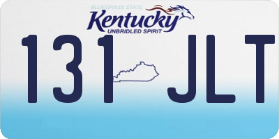 KY license plate 131JLT
