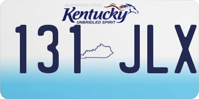 KY license plate 131JLX