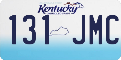KY license plate 131JMC