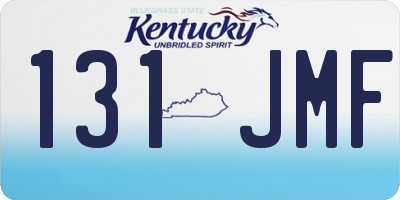 KY license plate 131JMF