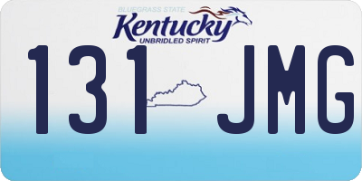 KY license plate 131JMG