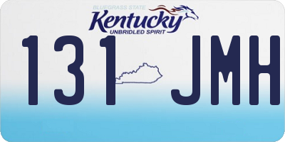 KY license plate 131JMH