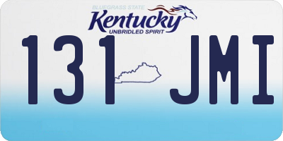 KY license plate 131JMI