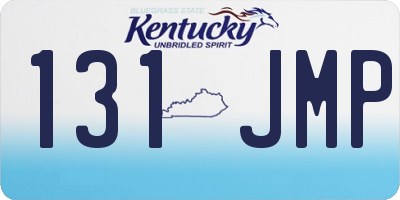 KY license plate 131JMP