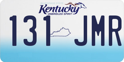 KY license plate 131JMR