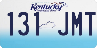 KY license plate 131JMT