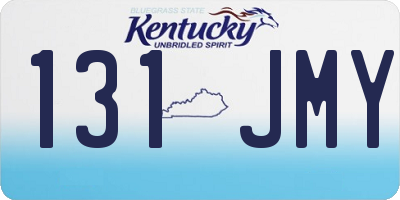 KY license plate 131JMY