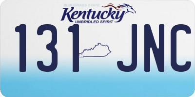 KY license plate 131JNC