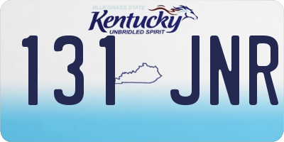 KY license plate 131JNR