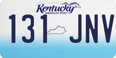 KY license plate 131JNV