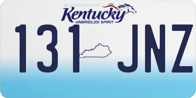 KY license plate 131JNZ