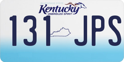 KY license plate 131JPS