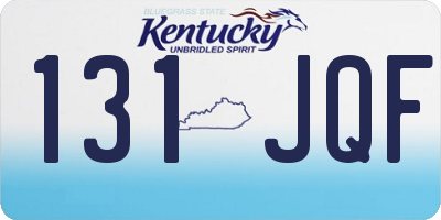 KY license plate 131JQF