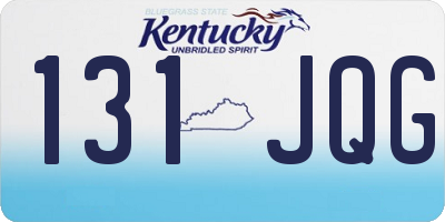 KY license plate 131JQG