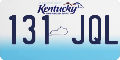 KY license plate 131JQL